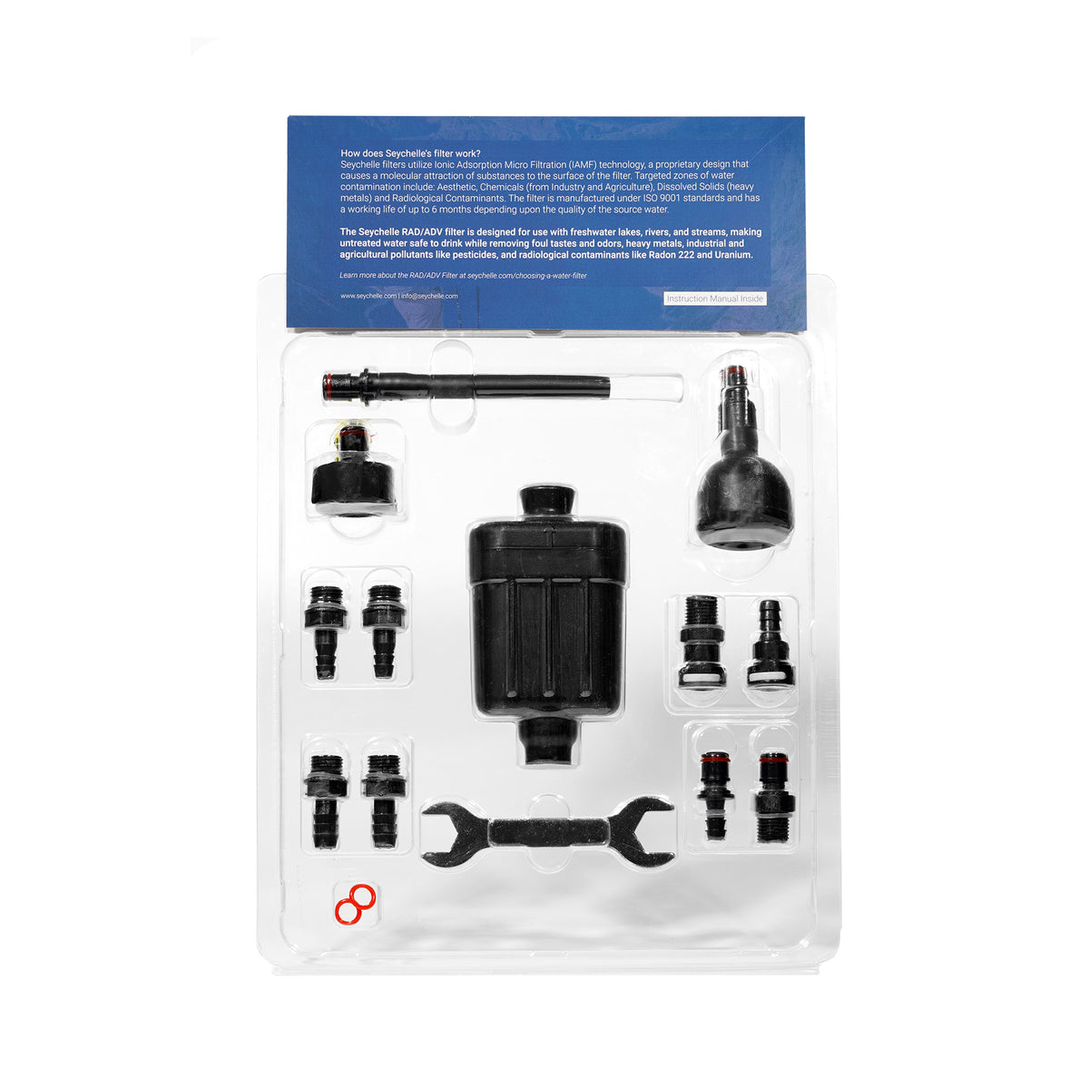 Portable Water Filter-Backpacking Flat Inline Kit